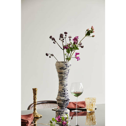 Nordal LUNGA vase in ceramic - h39 cm - black/white