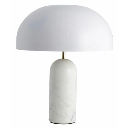 Nordal ATLAS table lamp in marble and metal - h49 cm - white