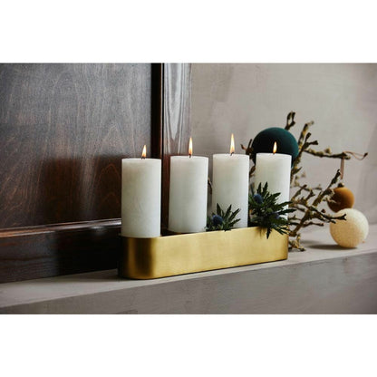 Nordal GILI candlestick - h7,5 cm - gold