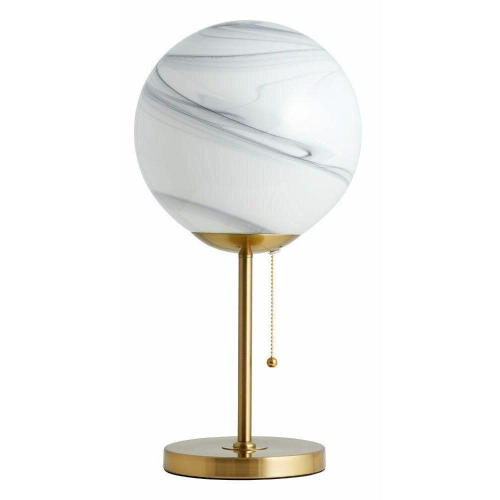 Nordal FAUNA table lamp in glass - h49 cm - white/gold