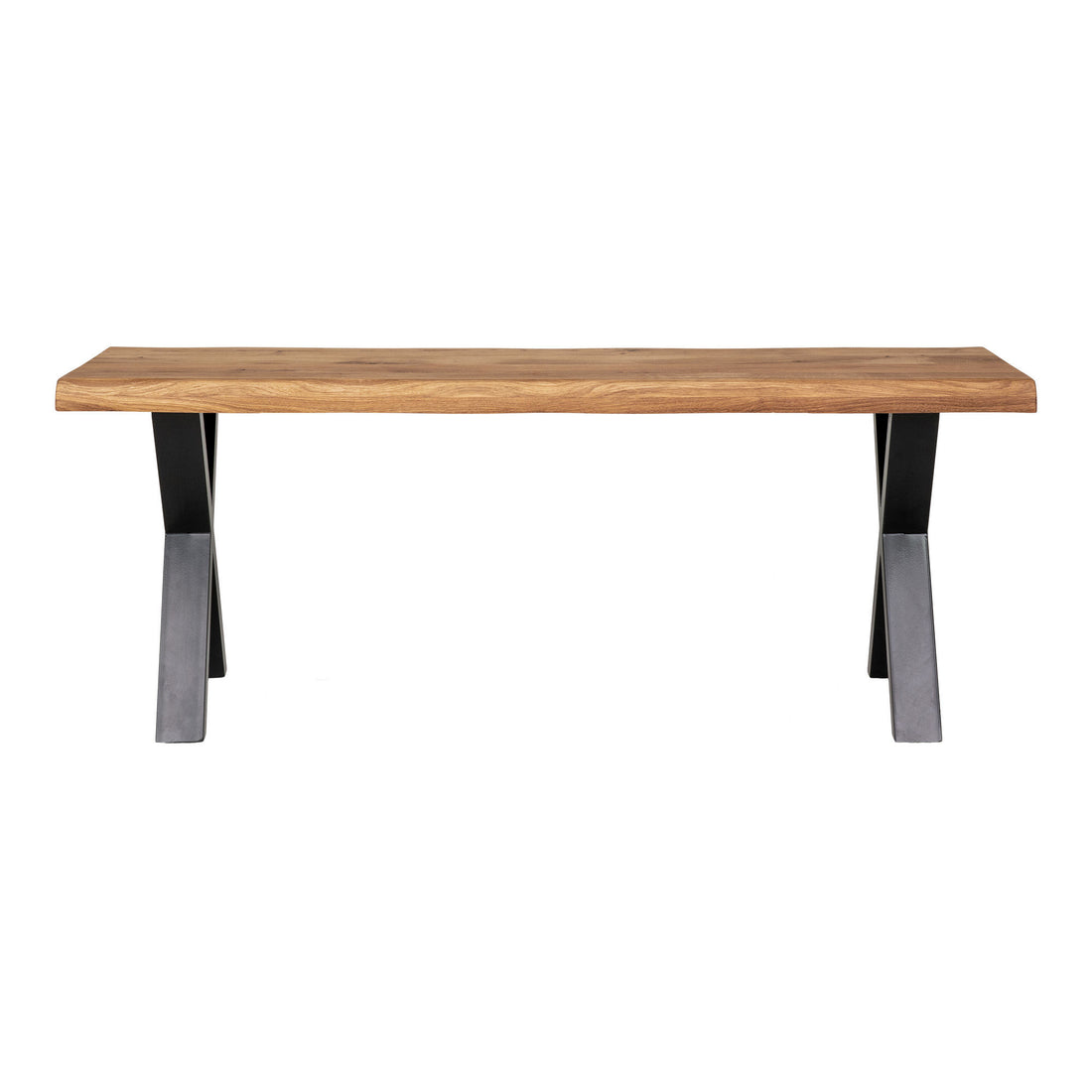 Toulon bench - bench in oiled oak with wavy edge 120x32 cm - 1 - pcs