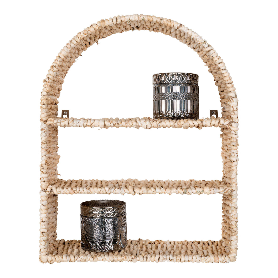 Namur Shelf - Shelf in Curved Rattan Design 36x12x45 cm - 1 - pcs