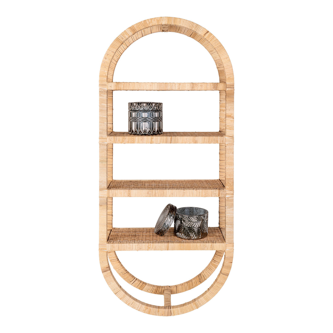 Liege Shelf - Oval Shelf in Rattan 33x13x78 cm - 1 - Pcs
