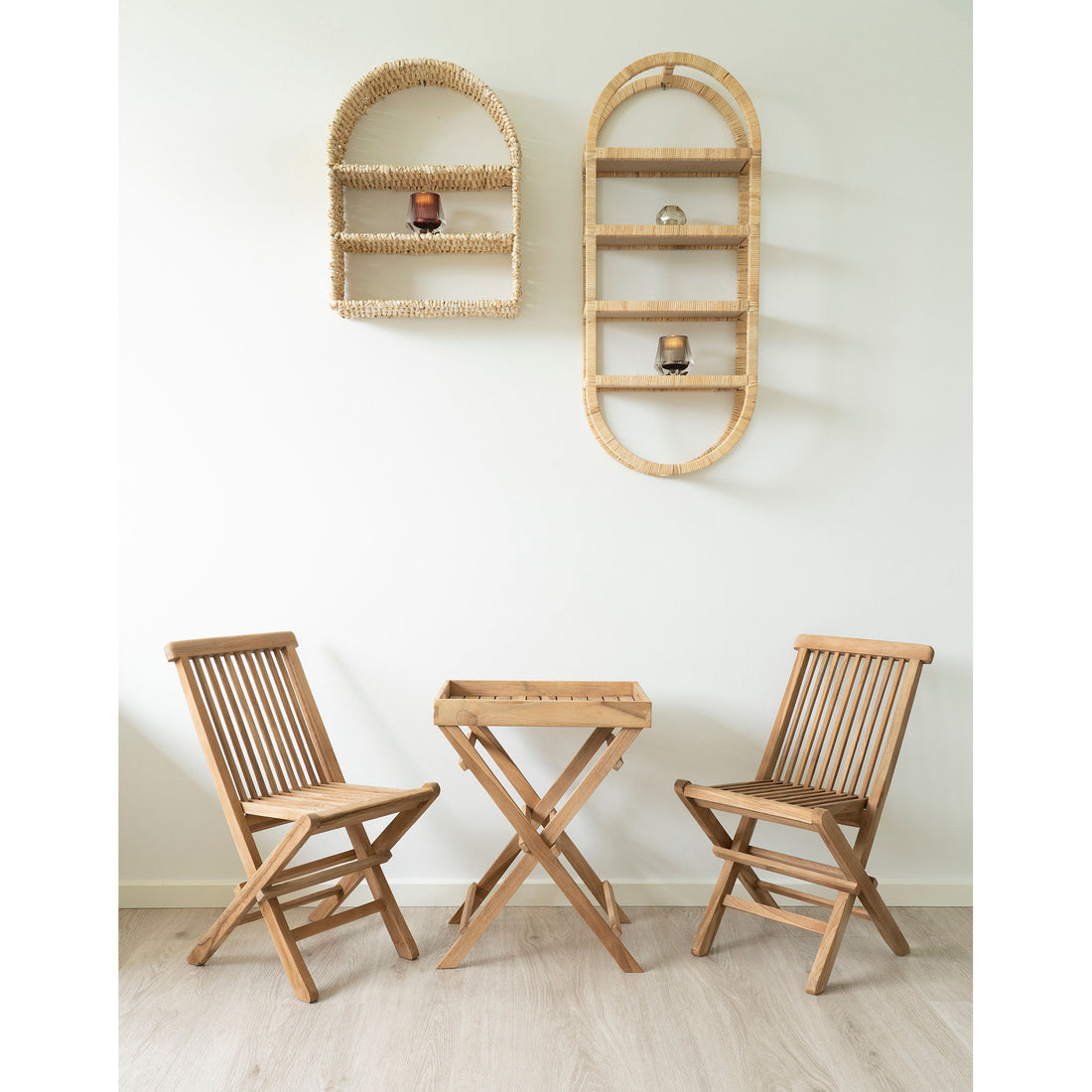 Liege Shelf - Oval Shelf in Rattan 33x13x78 cm - 1 - Pcs