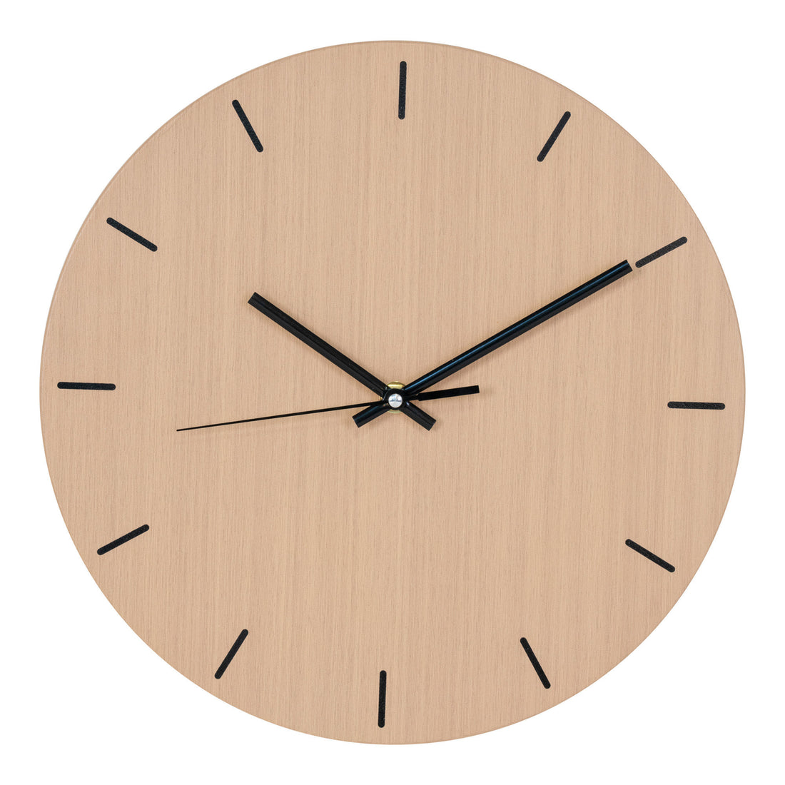 Asti wall clock - wall clock in steel, wooden structure, round, Ø30 cm - 1 - pcs