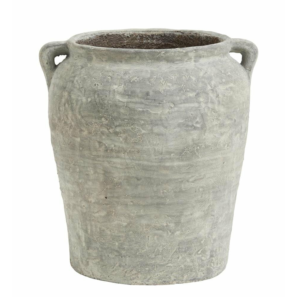 Nordal CEMA rustic flowerpot - large - h45 cm - grey