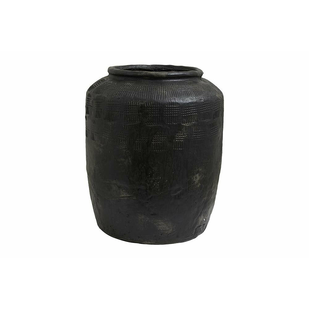 Nordal CEMA rustic flowerpot - x-large - h56 cm - black