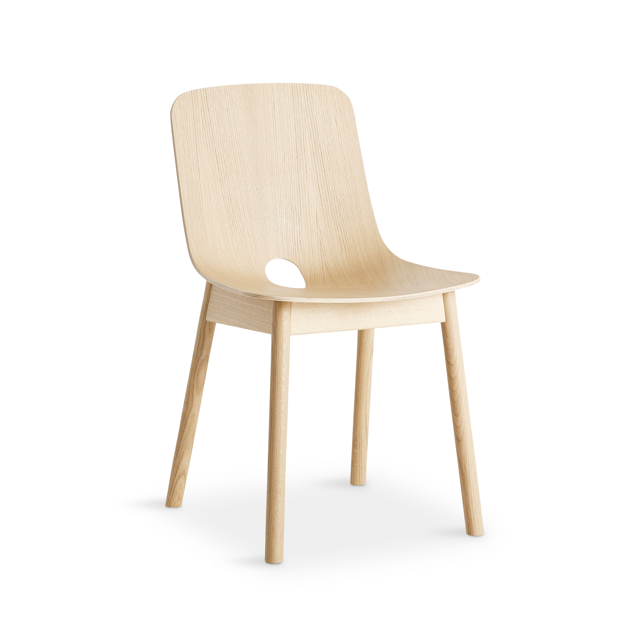 WOUD - Mono dining chair - White pigmented oak - WOUD - DesignGaragen.dk