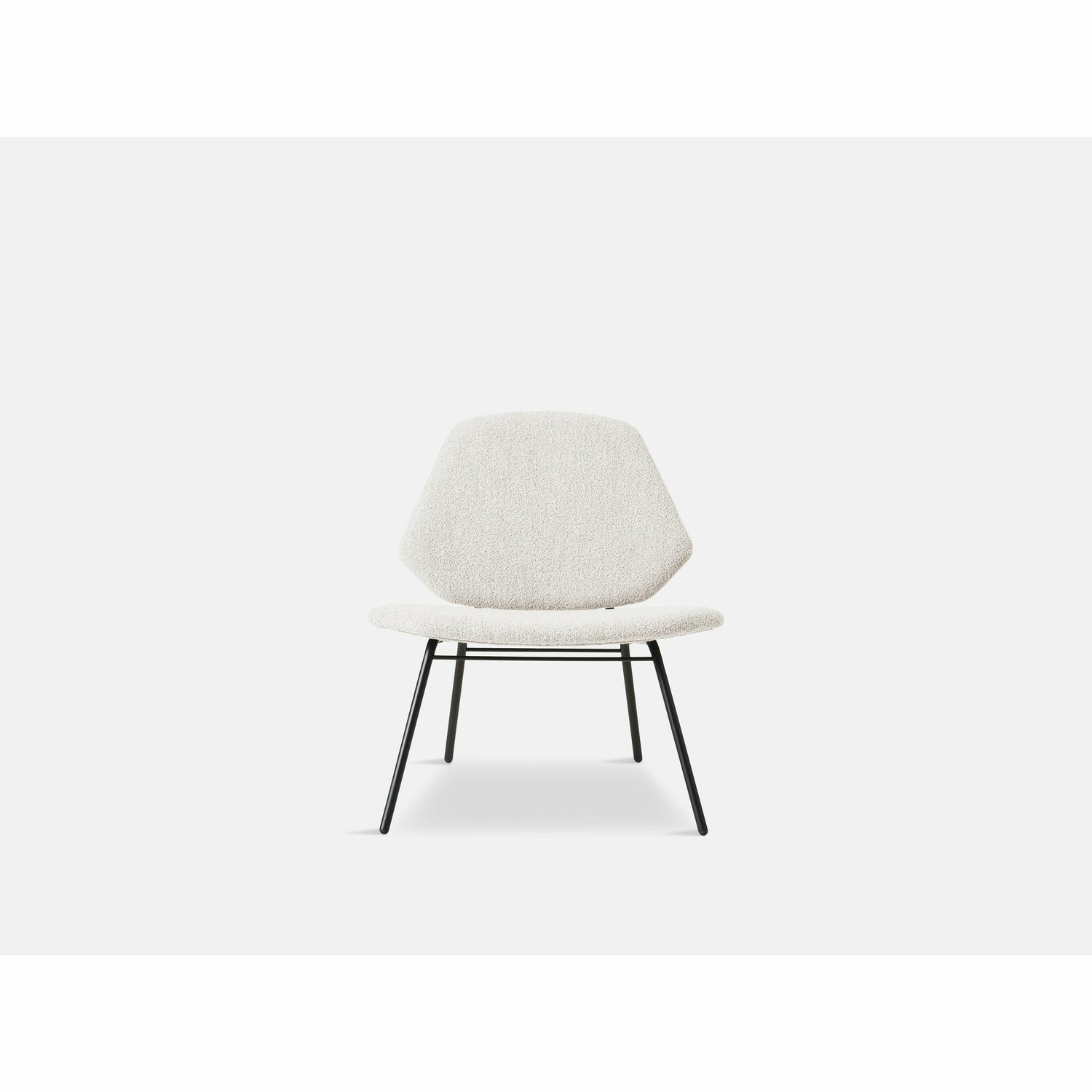 WOUD -  Lean lounge chair - Ivory