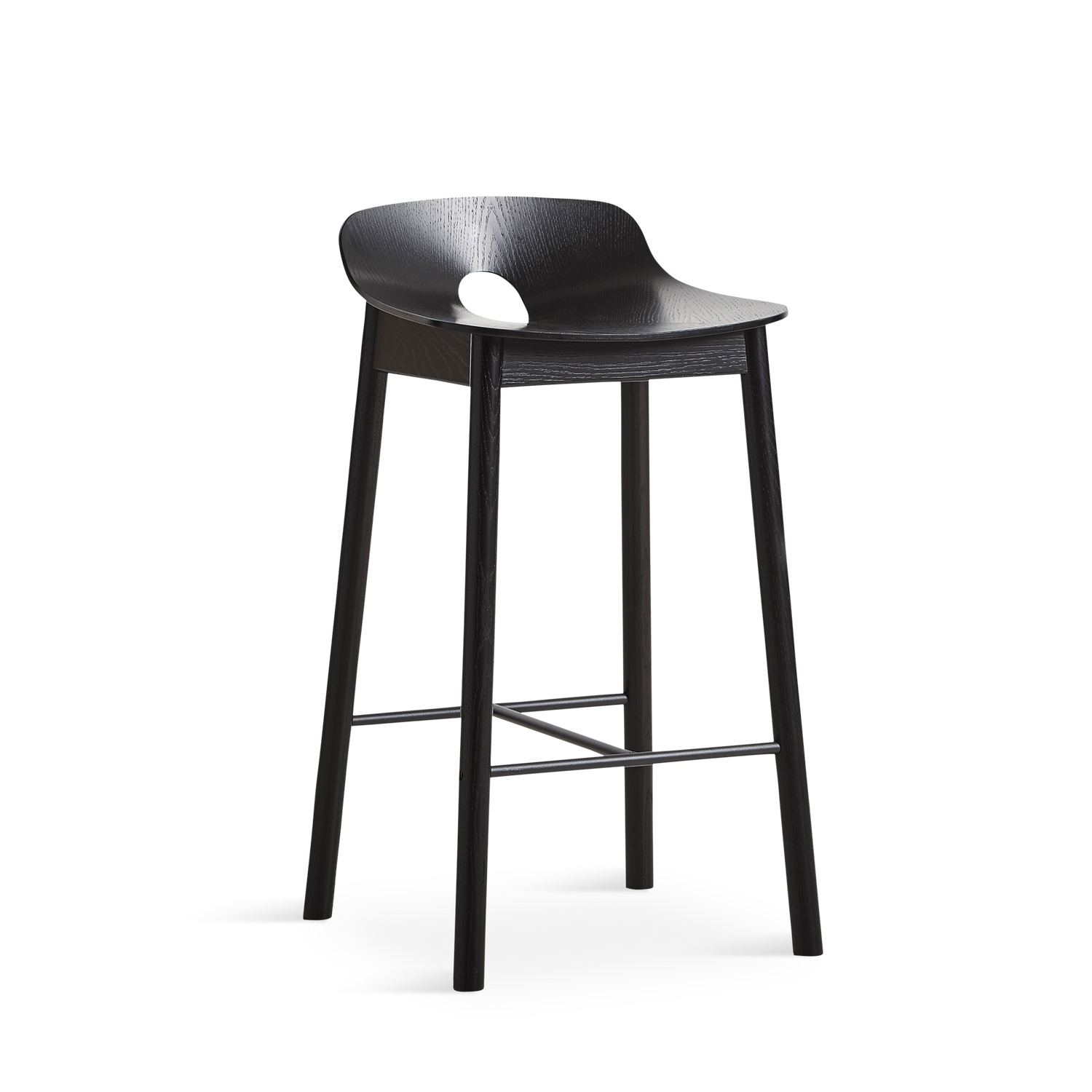 WOUD -  Mono counter chair - Black