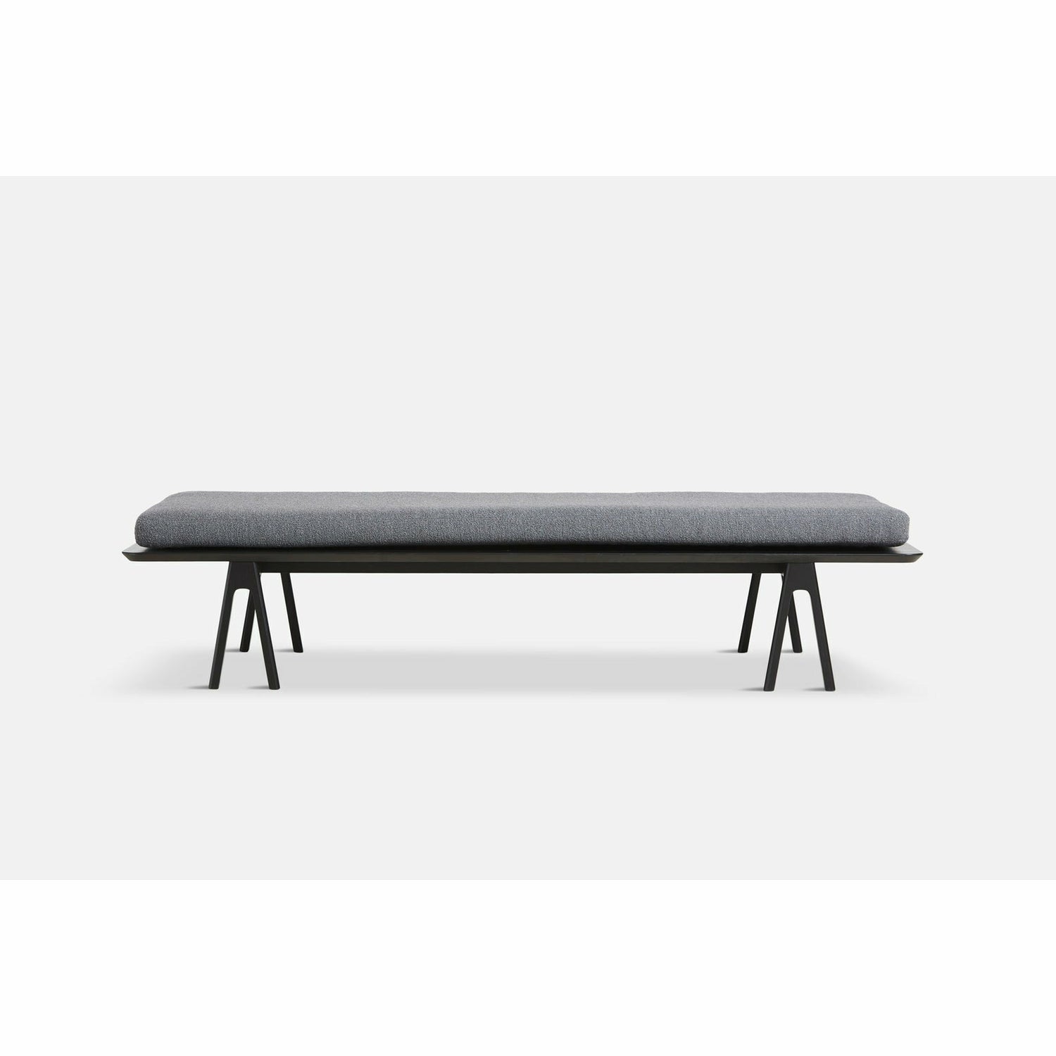 WOUD - Level daybed - Grey bouclé/black 190x76,50x41 cm - WOUD - DesignGaragen.dk