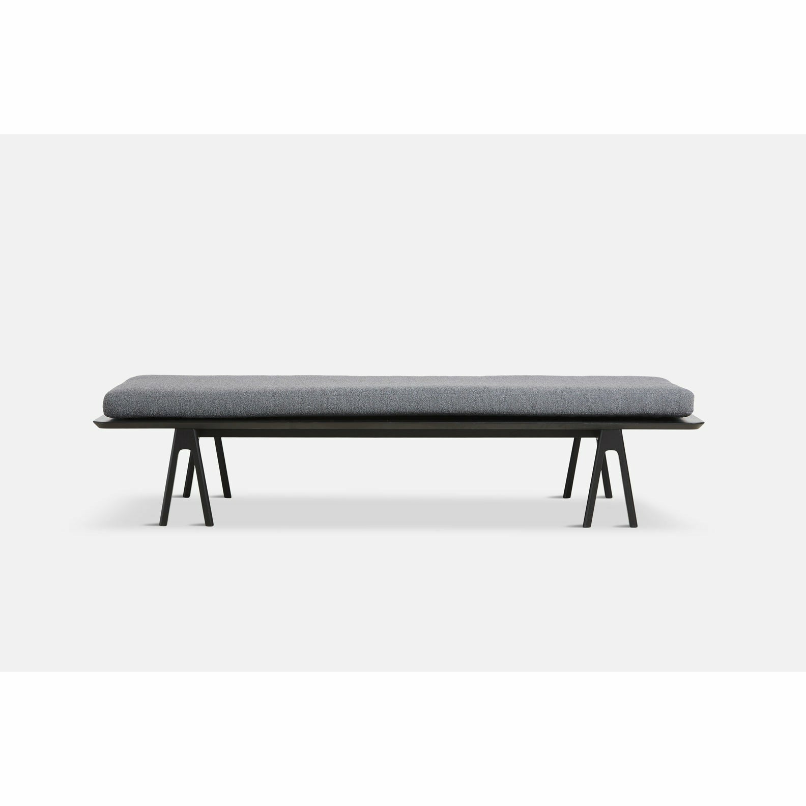 WOUD - Level daybed - Grey bouclé/black 190x76,50x41 cm - WOUD - DesignGaragen.dk