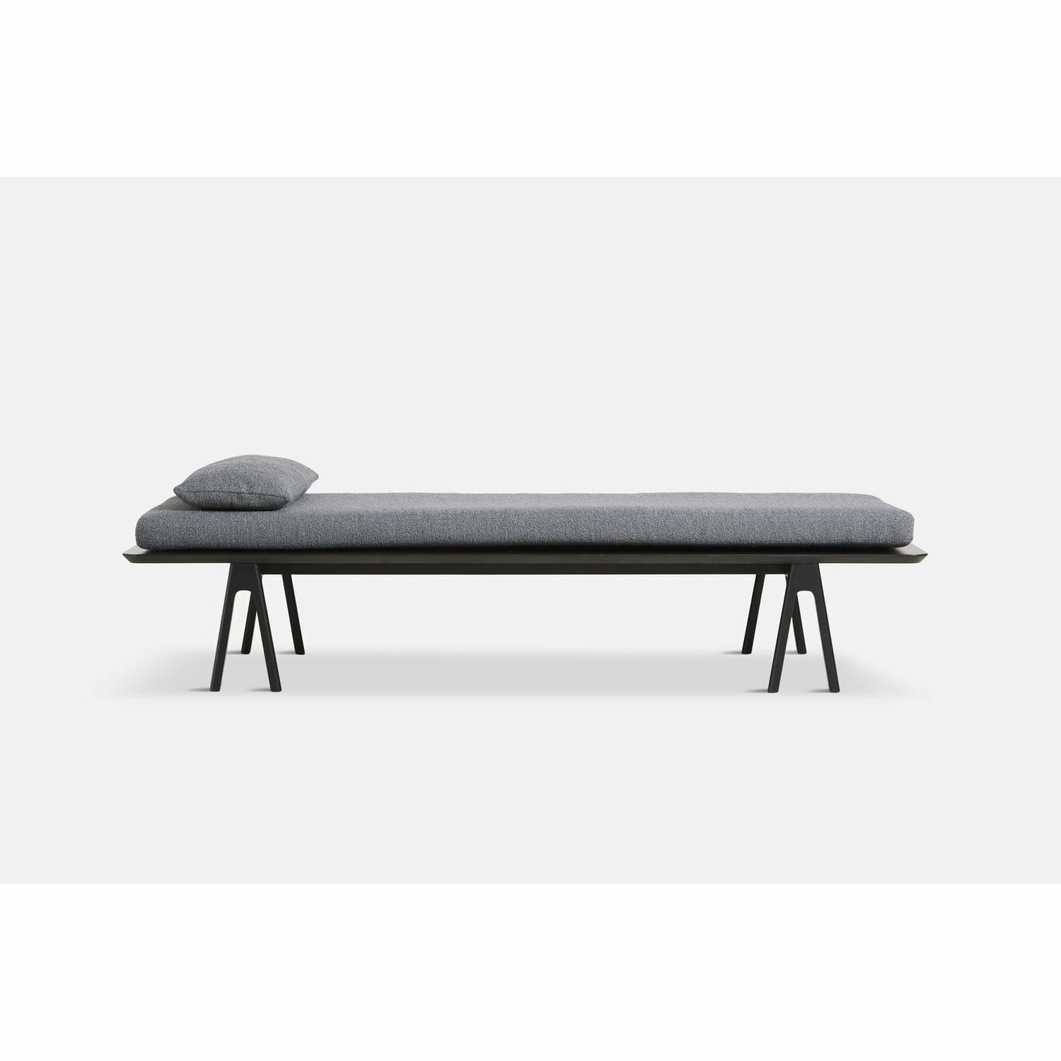 WOUD - Level daybed - Grey bouclé/black 190x76,50x41 cm - WOUD - DesignGaragen.dk