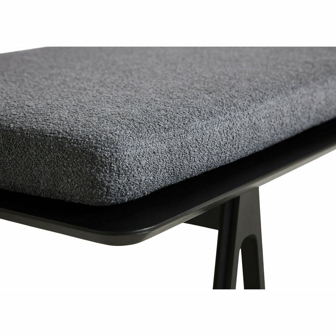 Woud - Level Daybed - Gray Bouclé/Black 190x76.50x41 cm