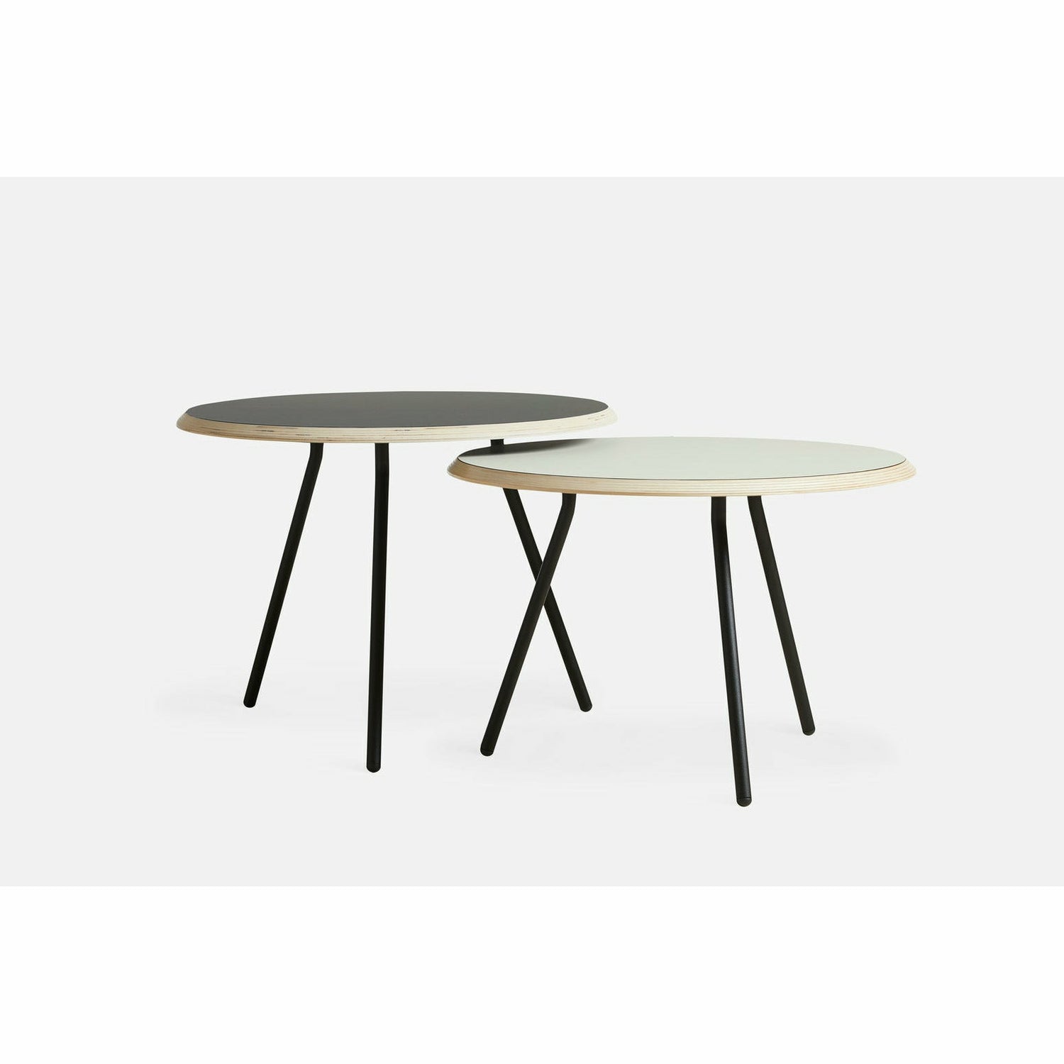 WOUD -  Soround coffee table - Black (Ø60xH49)