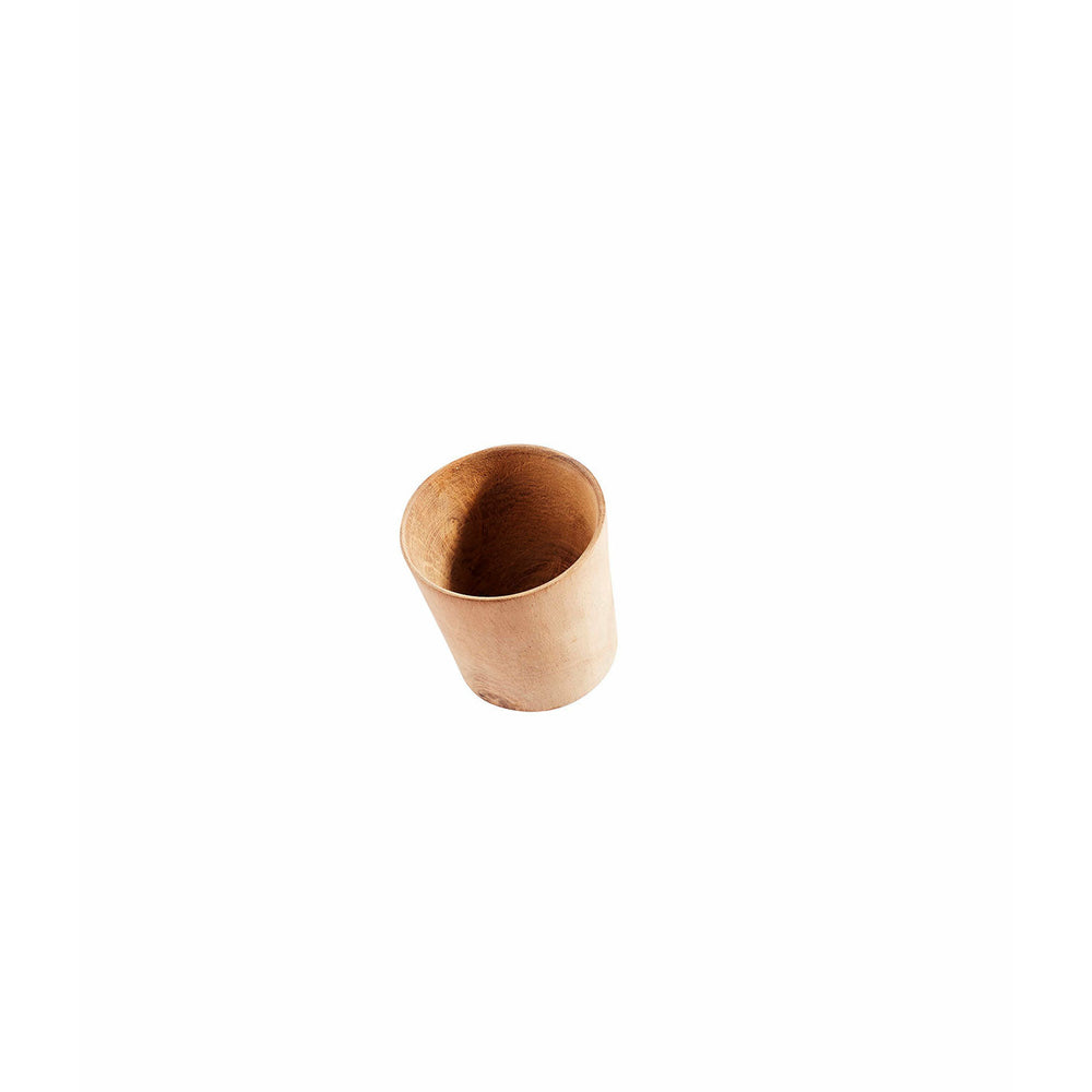 Muubs Bæger Egg Base - Natur - Ny Teak - H: 5 Ø: 5 cm - DesignGaragen.dk.