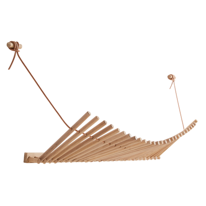 WOUD - Knaegt coat rack - White pigmented oak/cognac - WOUD - DesignGaragen.dk
