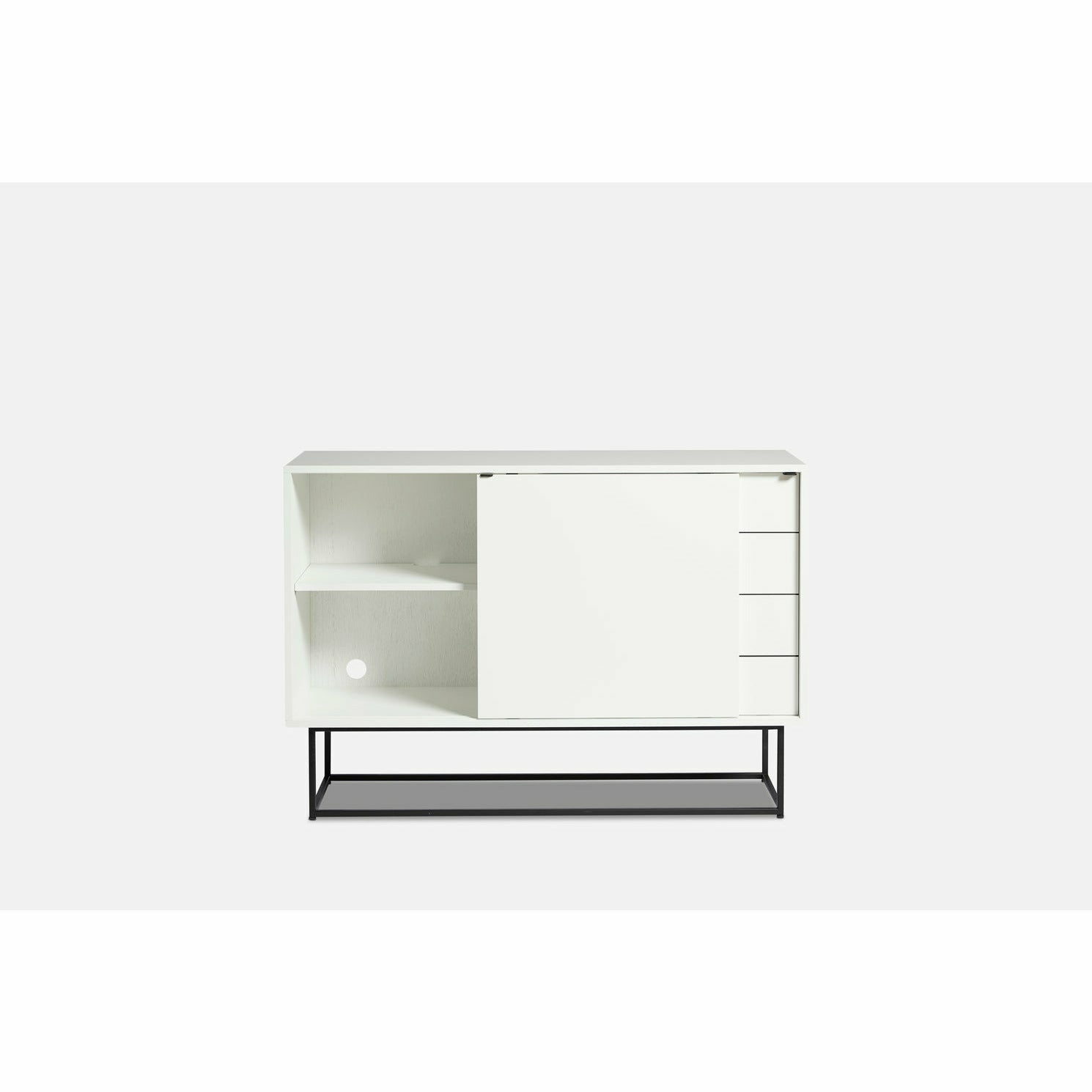 WOUD - Virka sideboard (High) - White - WOUD - DesignGaragen.dk