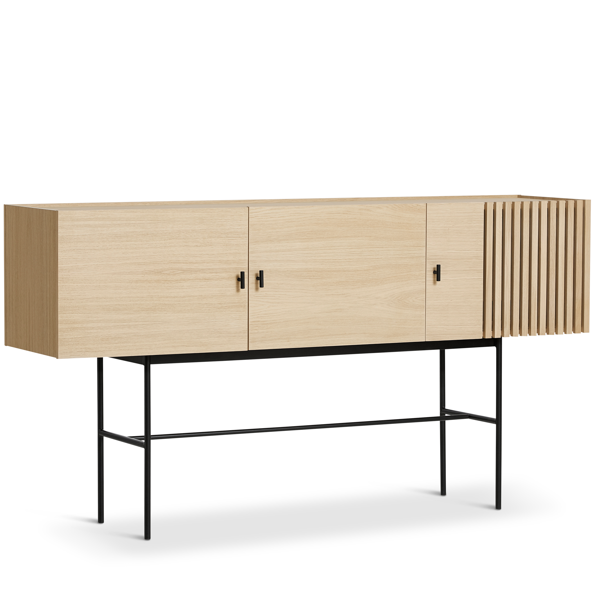 WOUD -  Array sideboard (180 cm) - White pigmented oak