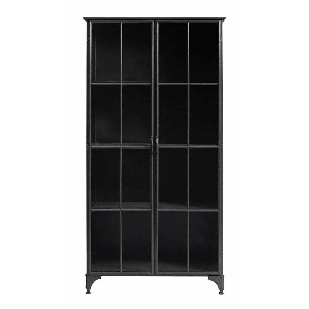 Nordal DOWNTOWN display cabinet in iron - 184x97- black