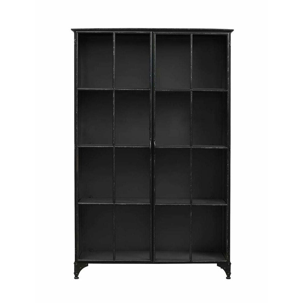 Nordal DOWNTOWN display cabinet in iron - 185x120 - black