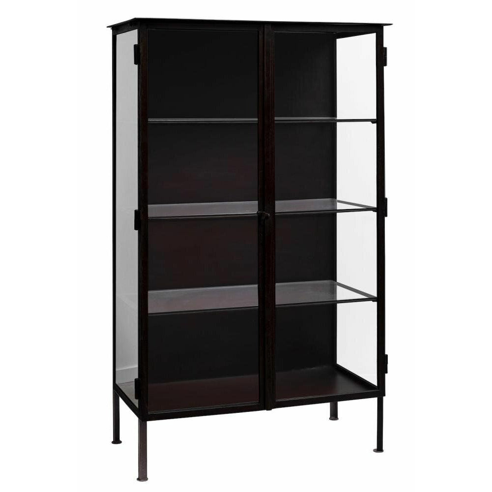 Nordal OREGON display cabinet in iron - 153x90 - black