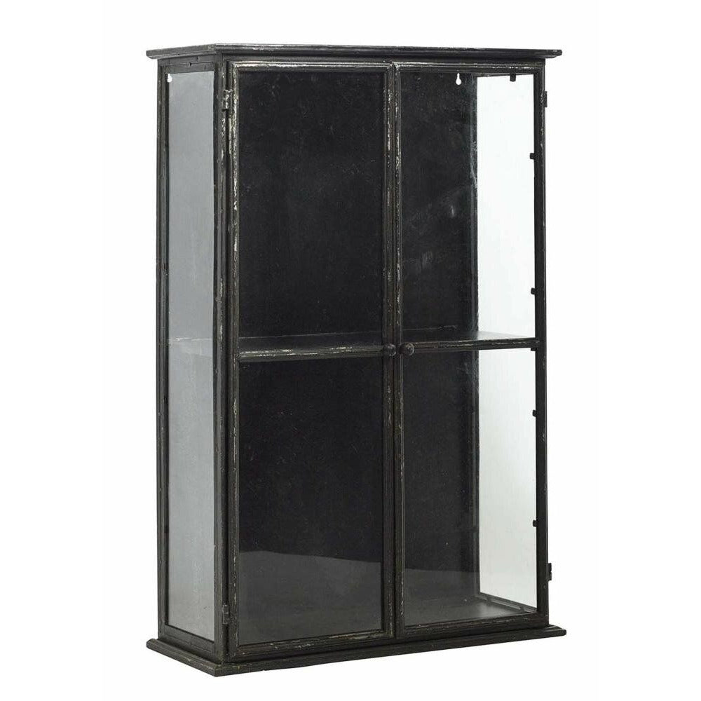 Nordal DOWNTOWN wall cabinet in iron - 81x54 - black