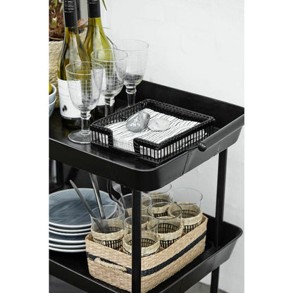 Nordal Rolling table in iron - 66x41 - black