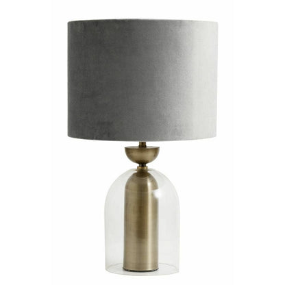 Nordal Lampshade in velour - ø33 cm - grey