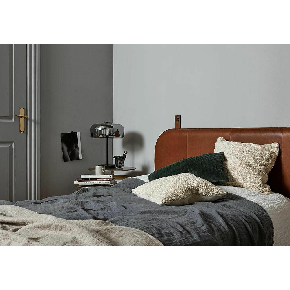 Onega Bed War / Back Cand in Leather - 181 cm - Brown