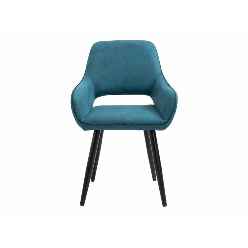 House of Sander Frida dining chair, Petroleum blue