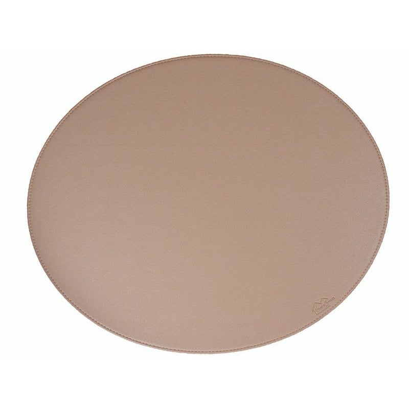 House of Sander Oval placemat // Beige PU - HARD