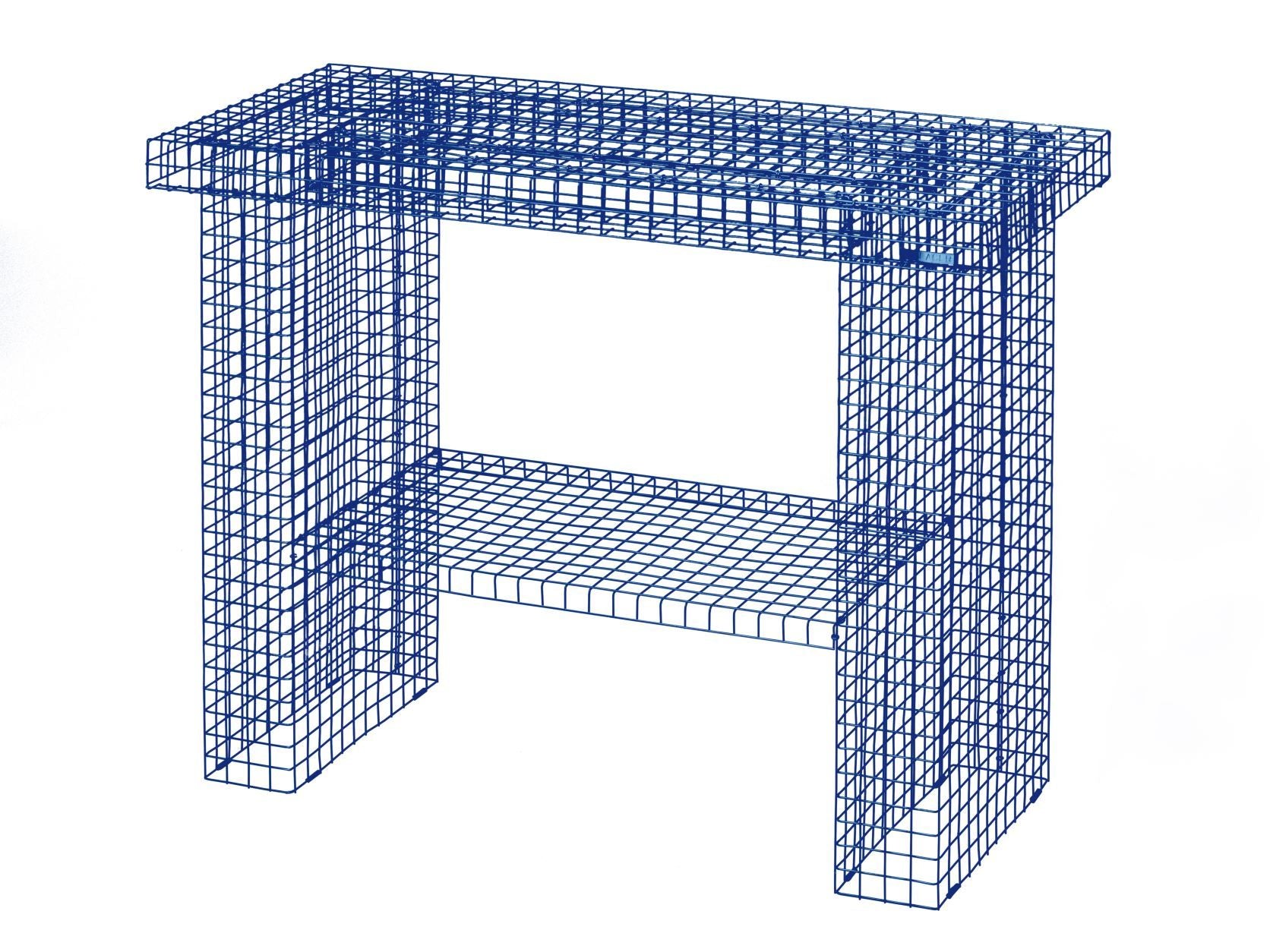 Kalager Design Console Table, Marine Blue