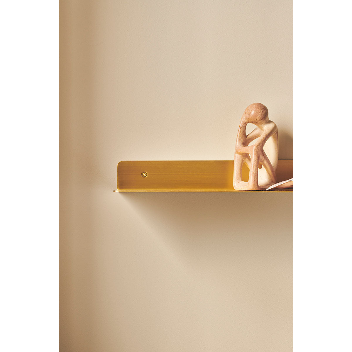 Float brass shelf - 40 cm