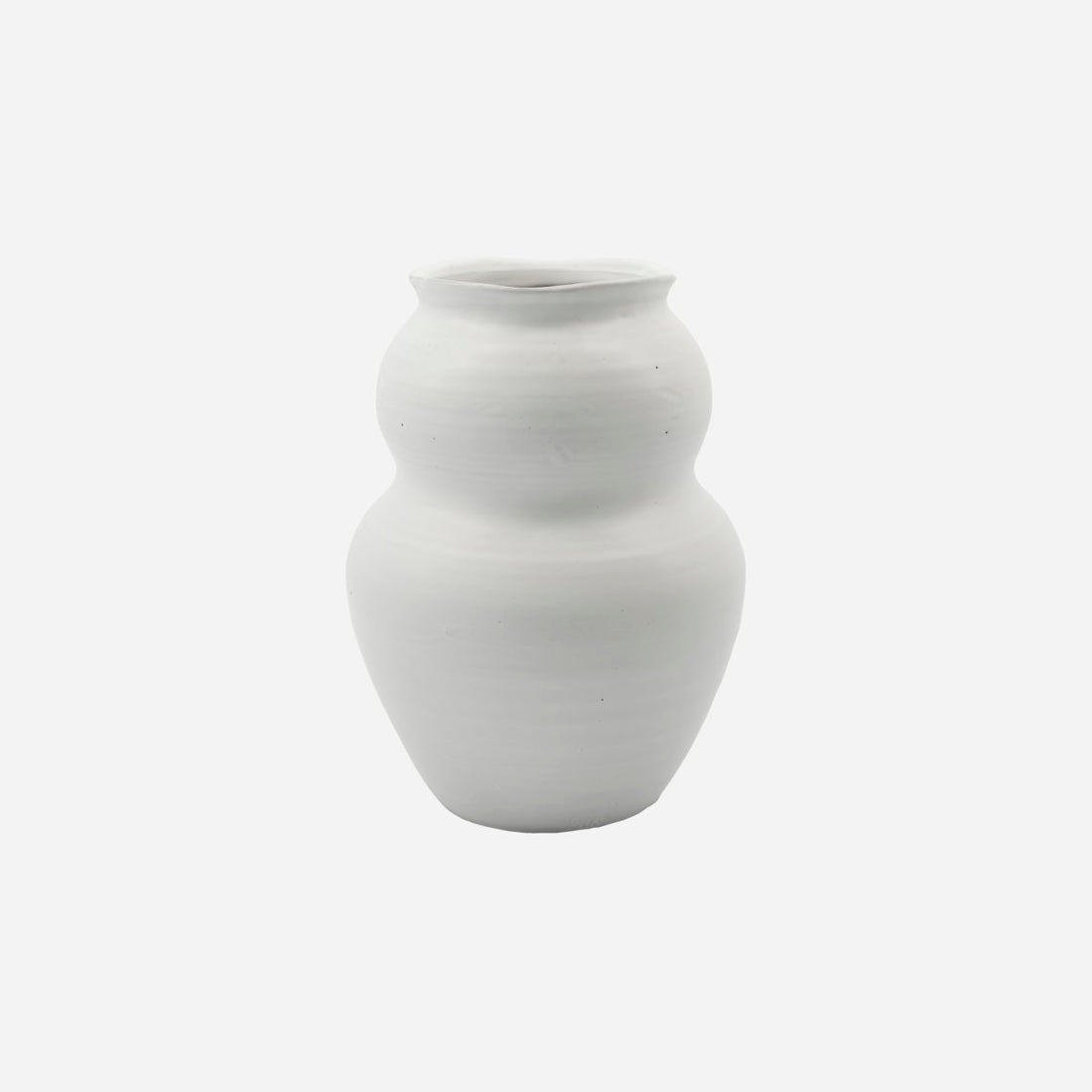 House Doctor-Vase, Juno, White-H: 22.5 cm, DIA: 17 cm