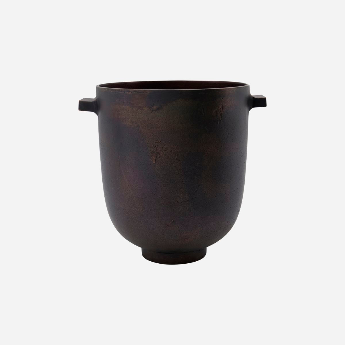 House Doctor herb pot, foem, browned brass-h: 24 cm, dia: 20 cm