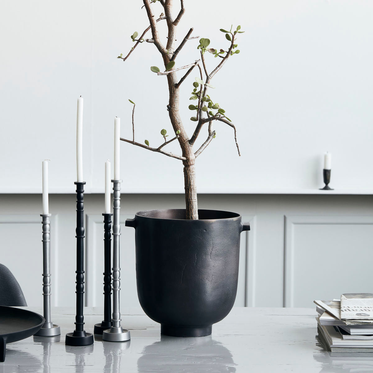 Urtepotte, HDFoem, Bruneret messing finish - House Doctor - DesignGaragen.dk