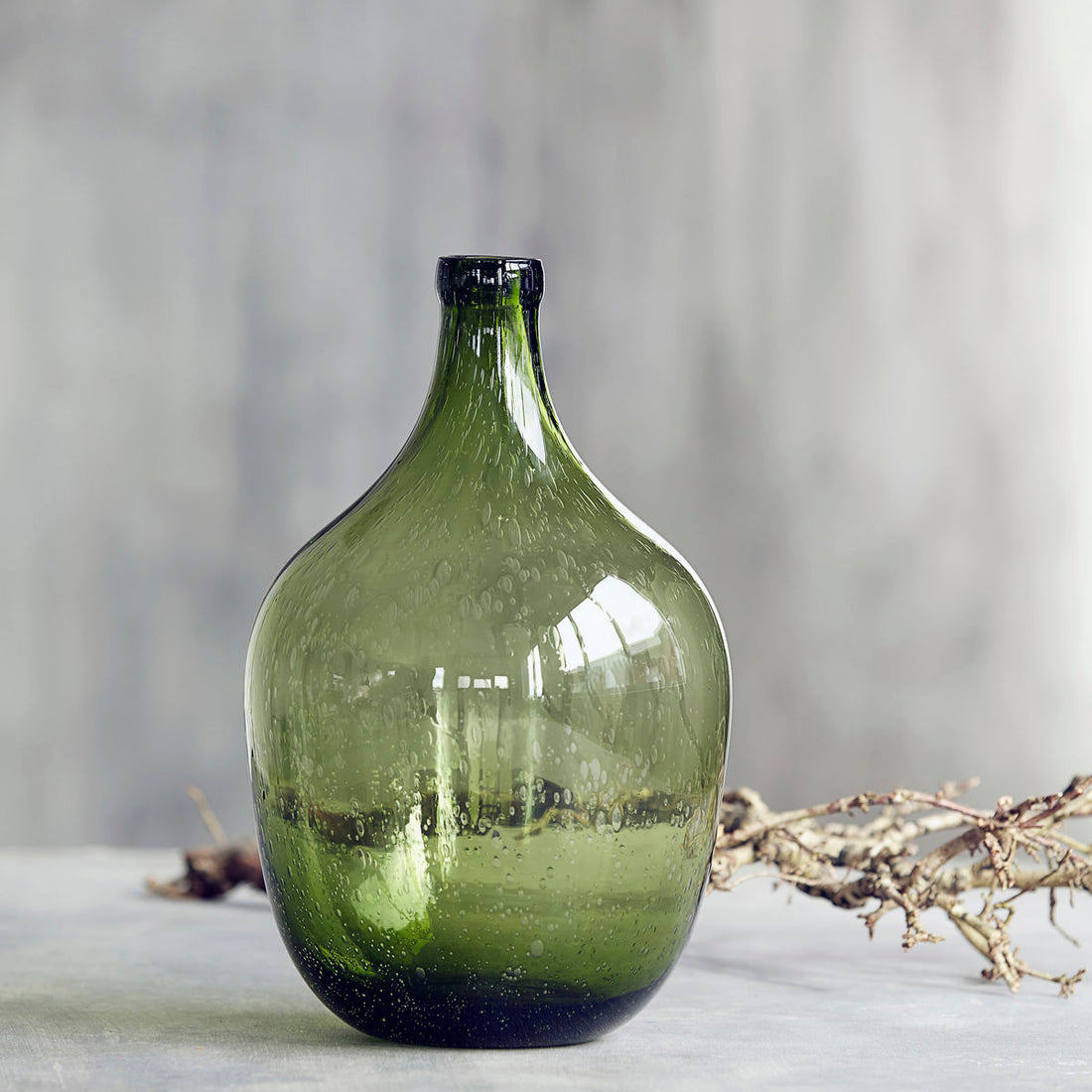 House Doctor - Vase / Bottle, Rec, Light Green - H: 30 cm, DIA: 19.5 cm