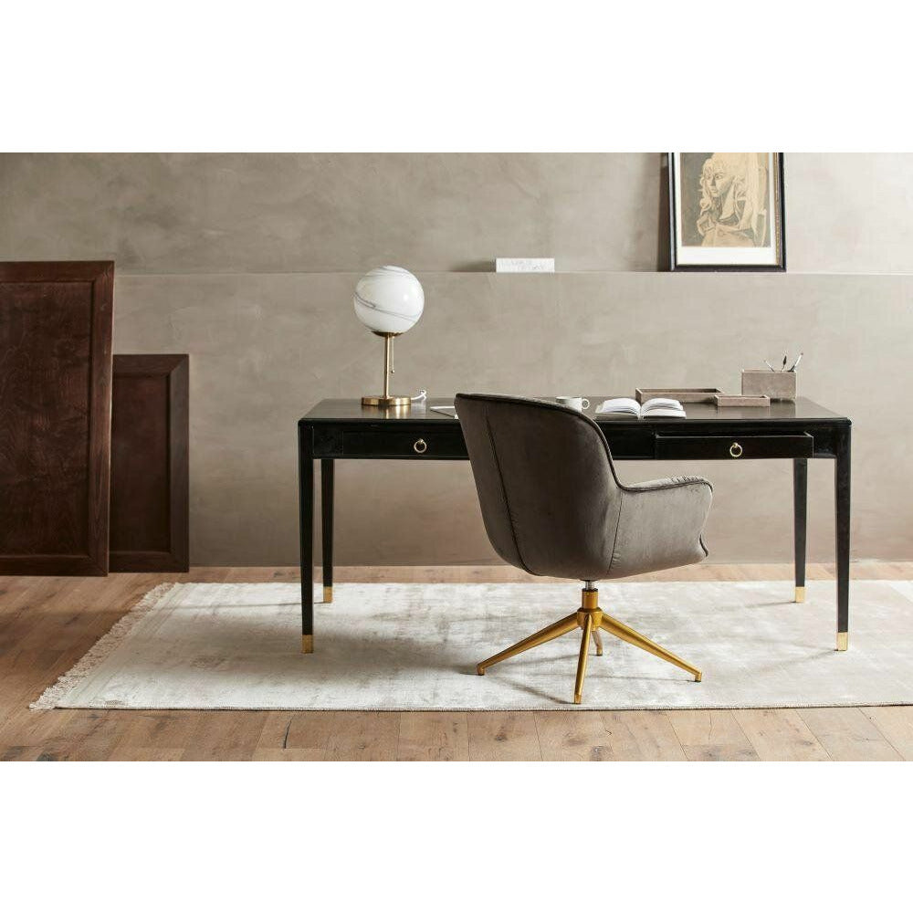 EMS Desk in Mango Tree - 179x90 - Black/Gold Finish