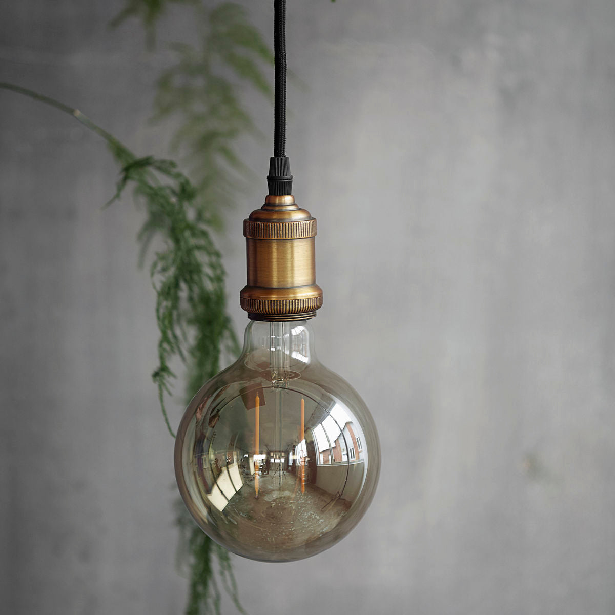 House Doctor - LED bulb, Gray Decoration - l: 17.5 cm, dia: 12.5 cm