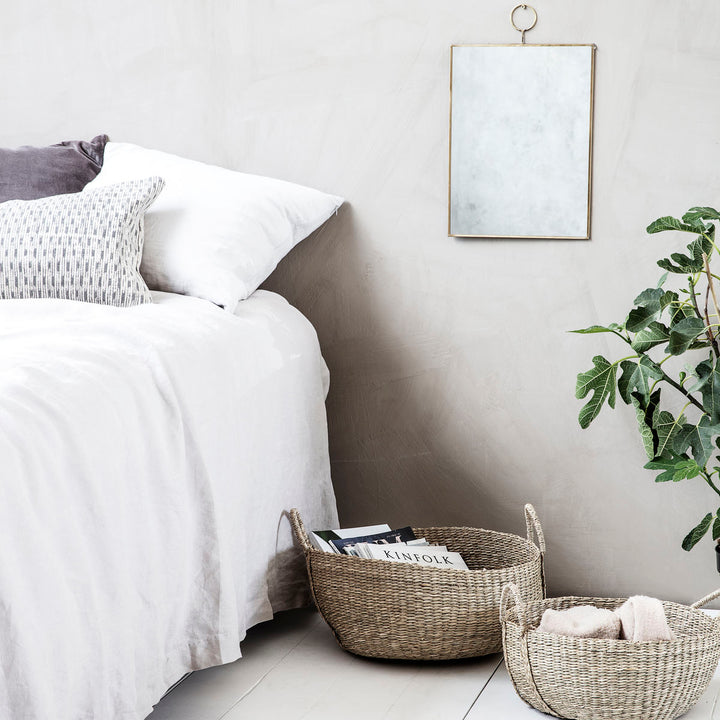 House Doctor - Basket, Carry, Nature - S:, W: 40 cm, H: 24 cm, DIA: 40 cm, M :, W: 50 cm, H: 27 cm, DIA: 50 cm, l :, w: 60 cm, h: 30 cm, dia: 60 cm