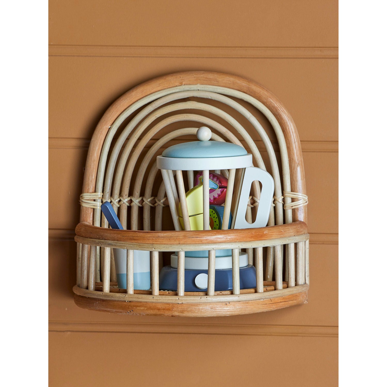 Bloomingville MINI Preet Shelf, Nature, Rattan