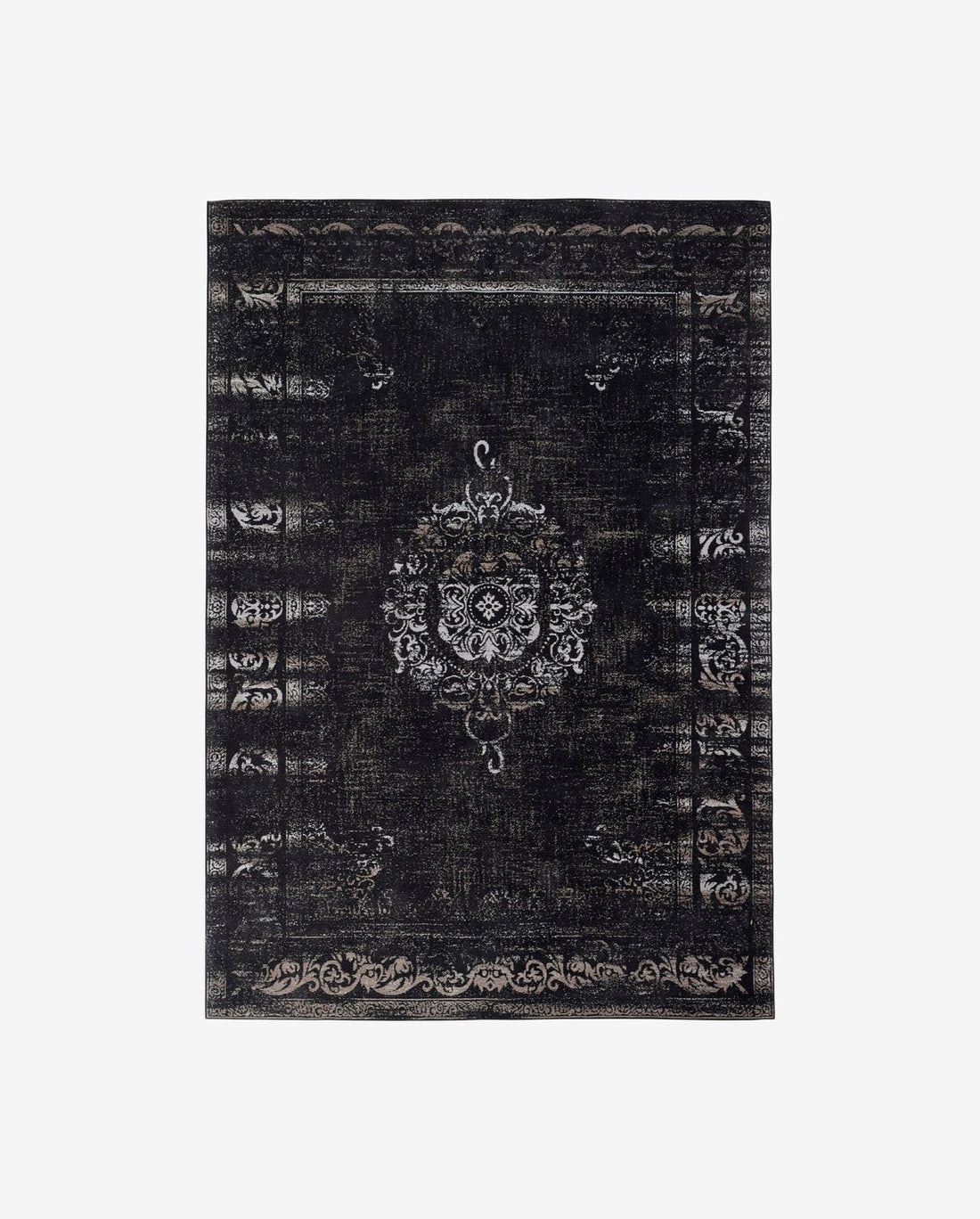 Grand woven cotton blanket - 200x290 - dark gray/black