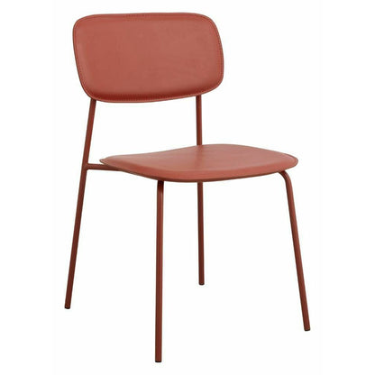 ESA dining chair - rust red