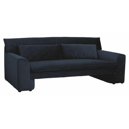 Nordal Geo sofa with upholstery in velor - L215 cm - dark blue
