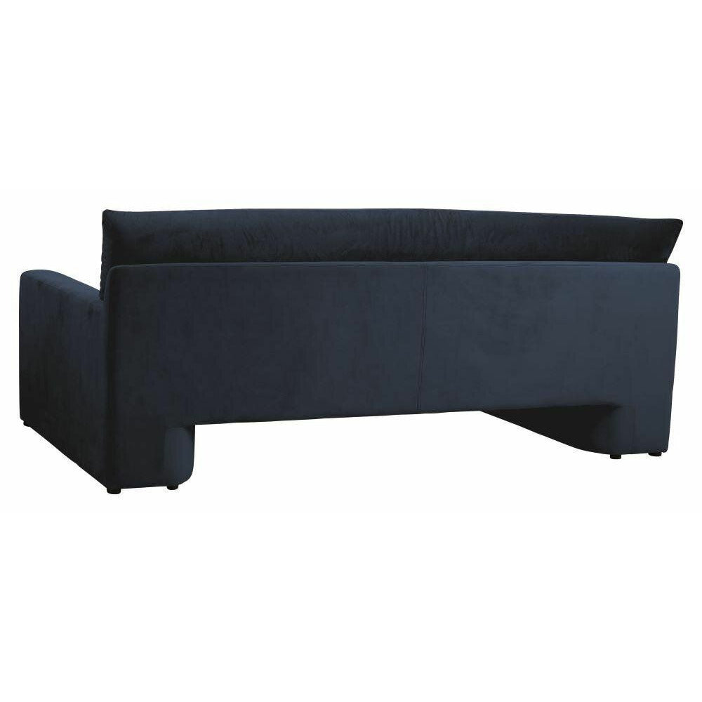 Nordal Geo sofa with upholstery in velor - L215 cm - dark blue