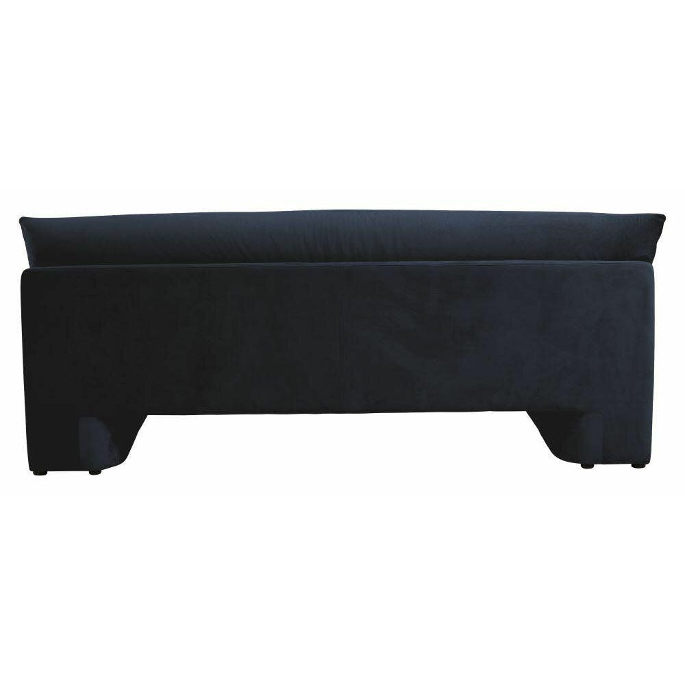 Nordal Geo sofa with upholstery in velor - L215 cm - dark blue