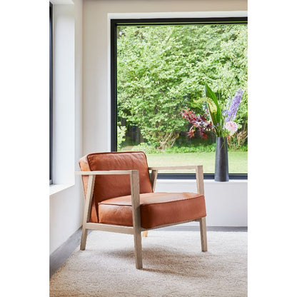 Andersen Furniture - LC1 Loungestol - Cognac læder/stel i eg - Andersen Furniture - DesignGaragen.dk
