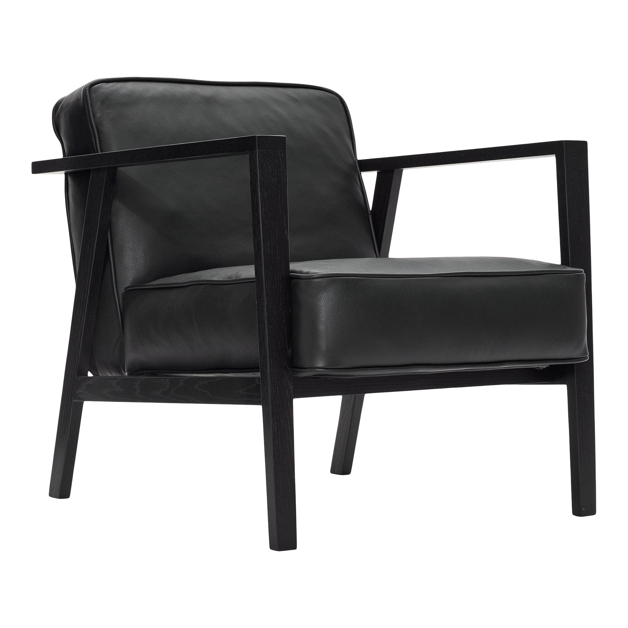 Andersen Furniture - LC1 Lounge chair - Black leather/frame in black lacquered
