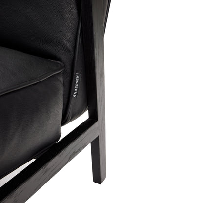 Andersen Furniture - LC1 Loungestol - sort læder/stel i sortlakeret - Andersen Furniture - DesignGaragen.dk